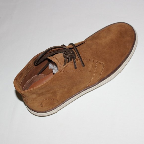 FRYE GATES BROWN SUEDE CHUKKA SNEAKER 8.5M